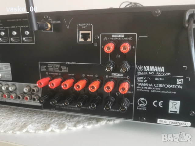 Yamaha RX V 781, 4k, Dolby Atmos, WI FI, Bluetooth, MusicCast, снимка 7 - Ресийвъри, усилватели, смесителни пултове - 54312591
