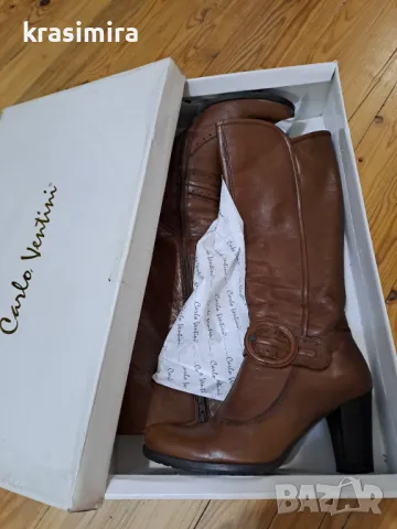 Ботуши на "Carlo Ventini"-номер 39, снимка 2 - Дамски ботуши - 47560924
