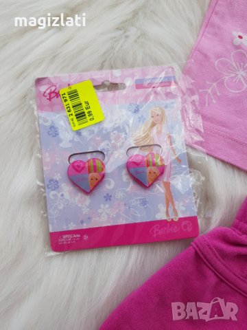 Детска тениска и пола + подарък две ластичета за коса Барби размер 80см.  , снимка 6 - Комплекти за бебе - 29309494