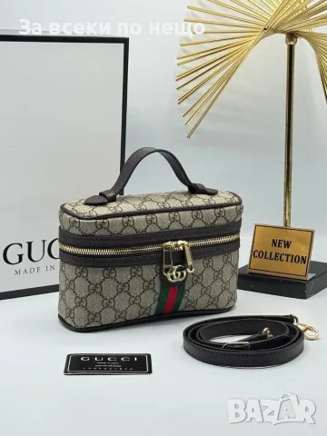 Gucci Дамска Чанта С Емблематичен Монограм Дръжка За Носене В Ръка И Регулируема Презрамка Код E296