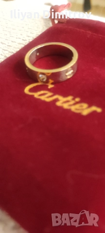 Пръстен Cartier Love ring 750, снимка 3 - Пръстени - 51547250