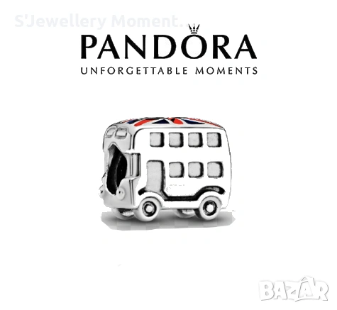 Сребърен талисман 925 за гривни Пандора London Bus Charm 