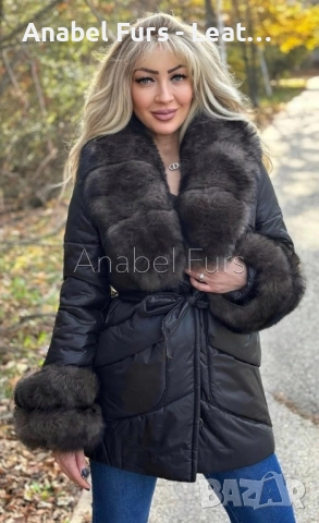 Дамски парки от естествен косъм, снимка 12 - Якета - 52314621