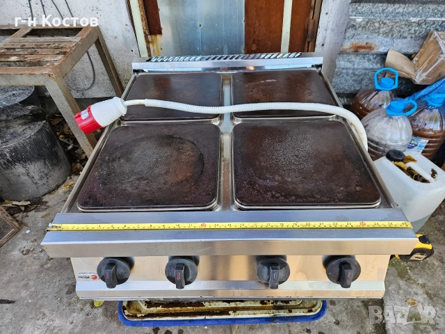 Котлон 4-ка настолен професионален трифазен със квадратни плочи , снимка 2 - Обзавеждане на кухня - 52738551