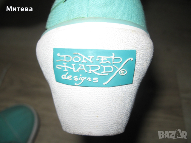 Ed Hardy дамски кецове на платформа 40 номер, снимка 8 - Кецове - 52674892