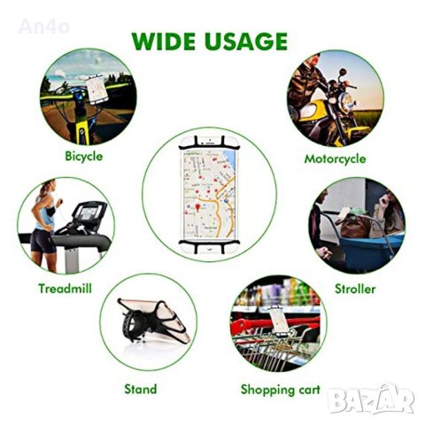Стойка за телефон/GPS на велосипед, мотоциклет, тротинетка, снимка 4 - Аксесоари и консумативи - 40564460