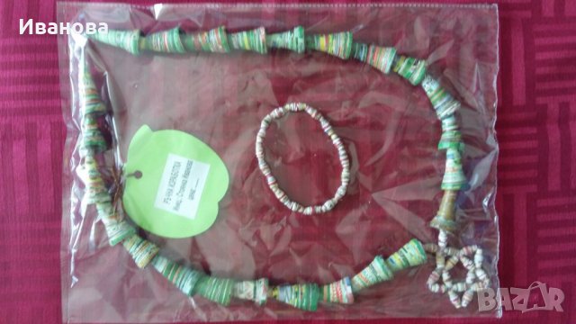 Ръчна изработка на бижута от хартия и квилинг  0.50лв лакирани са със декопажен лак, снимка 3 - Колиета, медальони, синджири - 29238047