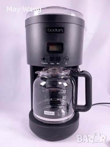 Кафемашина за шварц кафе Bodum, 12 чаши, 1.5л, Черен, Като нов, снимка 1 - Кафемашини - 36881148