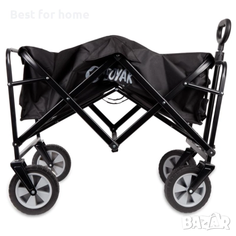 Сгъваема ръчна количка с теглич-допустимо тегло	80 кг., снимка 3 - Други стоки за дома - 52186054