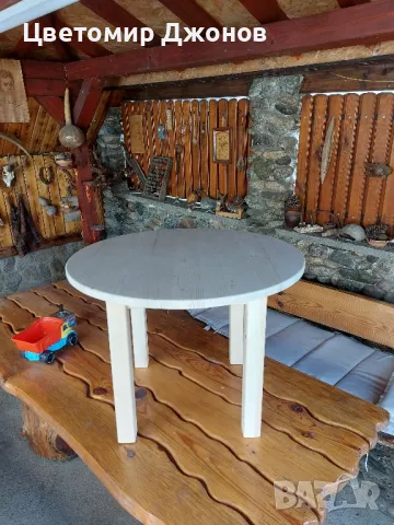  Дървено столче,масичка,етажерка , снимка 11 - Мебели за детската стая - 46189140