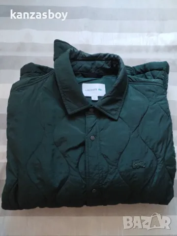 lacoste lightweight hoodie collapsible snap quilted jacket - страхотно мъжко яке 54/L, снимка 12 - Якета - 48383863