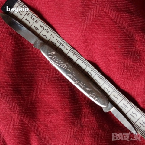 Гравиран немски нож. Солинген., снимка 6 - Ножове - 54213938