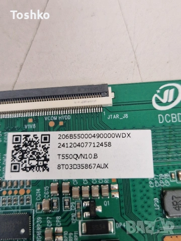 TCON BOARD T550QVN10.B DCBDI-A260H_02 , снимка 3 - Части и Платки - 54304851