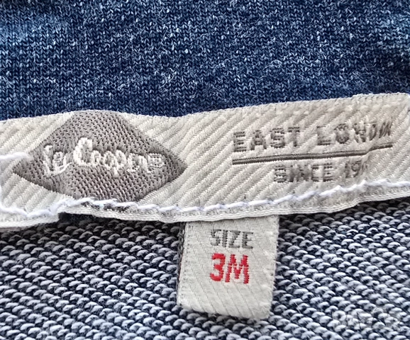 Бебешки дънков сукман 0-3 месеца, снимка 2 - Бебешки рокли - 51811796