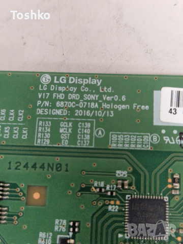 TCON BOARD 6870C-0718A TV SONY KDL-43WE750, снимка 2 - Части и Платки - 44571956