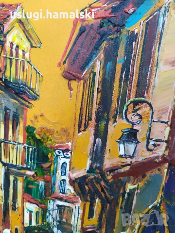 Картина живопис/Иван Дамянов, снимка 3 - Антикварни и старинни предмети - 52788650