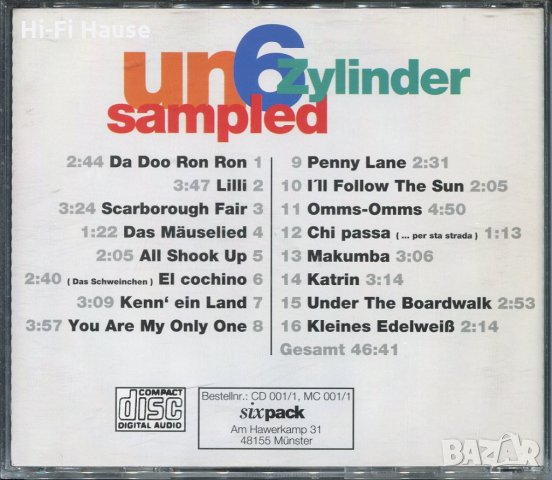 Un 6 Zylinder Sampled, снимка 2 - CD дискове - 35650111