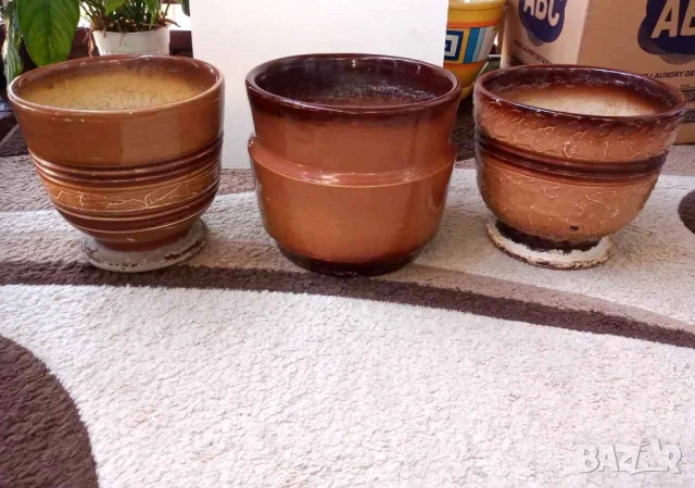 Керамични саксии ретро, винтидж, арт