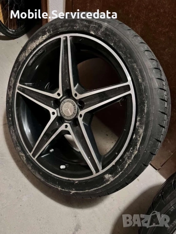 Оригинални AMG джанти 18” за W205 с гуми 245/40ZR18 – ТОП състояние!, снимка 4 - Гуми и джанти - 53879407