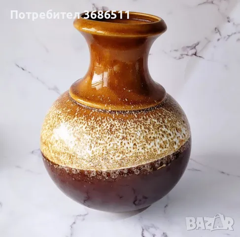 Винтидж ваза с подпис, снимка 2 - Вази - 47304853