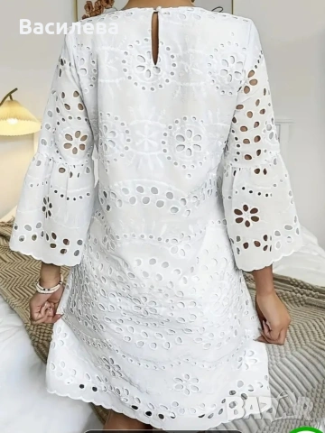 Дантелена рокля. , снимка 2 - Рокли - 54130765