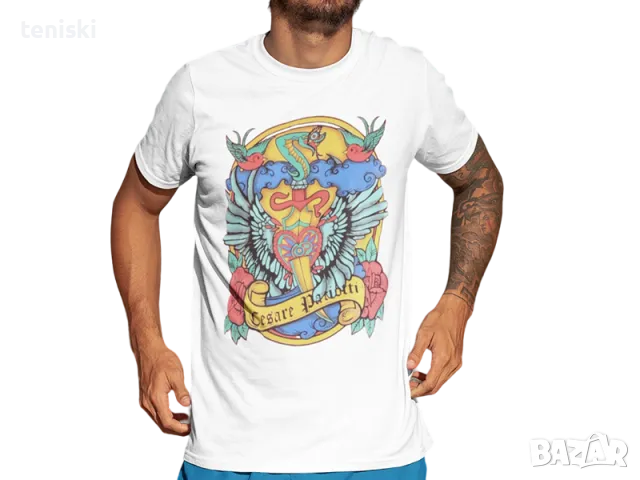 Тениски Cesare Paciotti Чезаре Пачоти Принт 9 модела, снимка 2 - Тениски - 39589775