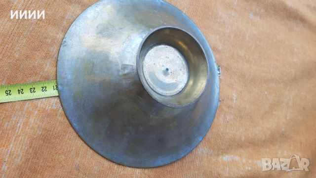 Бронзова рисувана чиния фруктиера, снимка 2 - Антикварни и старинни предмети - 52131490