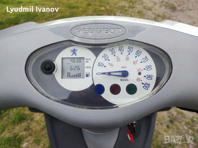 Скутер Peugeot Luxor 50cm 4к.с. 2t 16цола гуми 4600км АМкатегория, снимка 9 - Мотоциклети и мототехника - 54364251