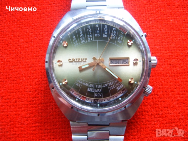  Ориент Вечен Календар мъжки часовник  Ретро Класика!