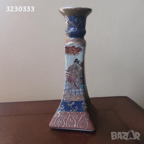 Порцеланов свещник Satsuma