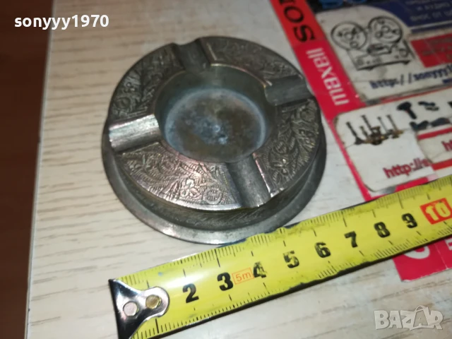 МЕТАЛЕН ПЕПЕЛНИК ОТ ГЕРМАНИЯ 2707251928, снимка 6 - Антикварни и старинни предмети - 51160084