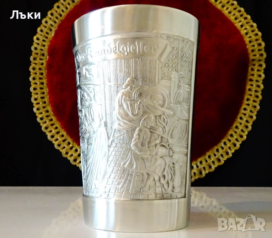 Калаена чаша,халба,картини със стари занаяти. , снимка 5 - Антикварни и старинни предмети - 51704585