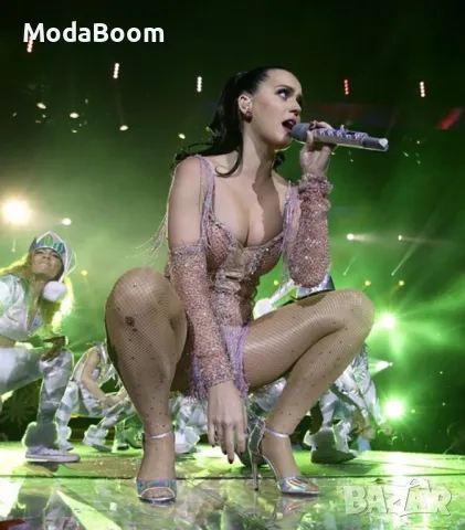 Дамски чорапогащник на малки ромбчета с диамантени камъчета, снимка 5 - Други - 48505381