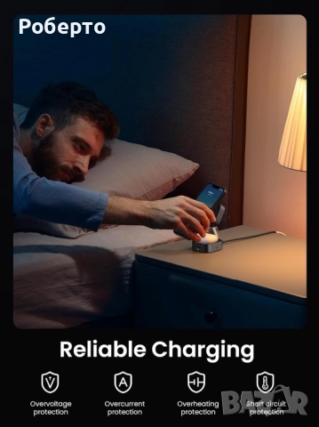 2в1 Зарядна станция Ugreen, снимка 7 - Оригинални зарядни - 52959602