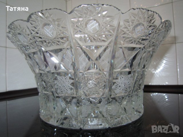   КРИСТАЛНИ ЧАШИ ; КУПИ;  КОШНИЦА; БОХЕМИЯ -ЧЕХИЯ;, снимка 6 - Чаши - 34317980