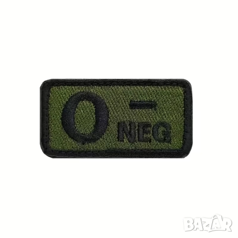 Зелени тактически пачове с кръвна група, снимка 7 - Екипировка - 52573658