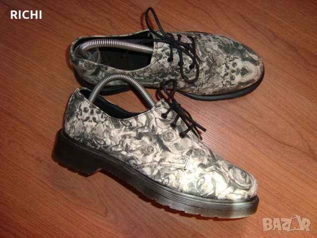 Dr.Martens Lester Skull & Roses-флорални обувки, снимка 5 - Дамски ежедневни обувки - 30235740