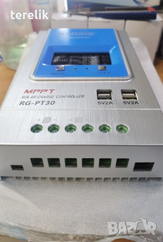 !!Промо -100лв Raggie НОВИ Контролери 20/30/60А Автомати MPPT 12V, 24V Kонтролер за соларни панели