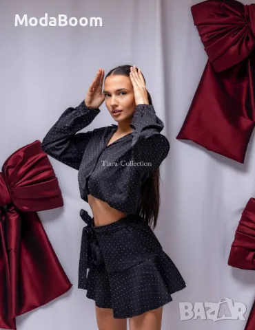 Дамски комплект от пола и риза, снимка 2 - Ризи - 48267740