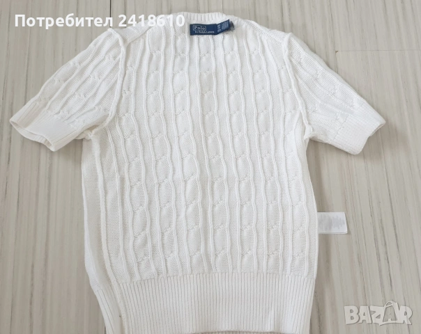 POLO Ralph Lauren Cable Pima Cotton Size XXS НОВО! ОРИГИНАЛ! Дамски Пуловер без Ръкави!, снимка 3 - Блузи с дълъг ръкав и пуловери - 54235951