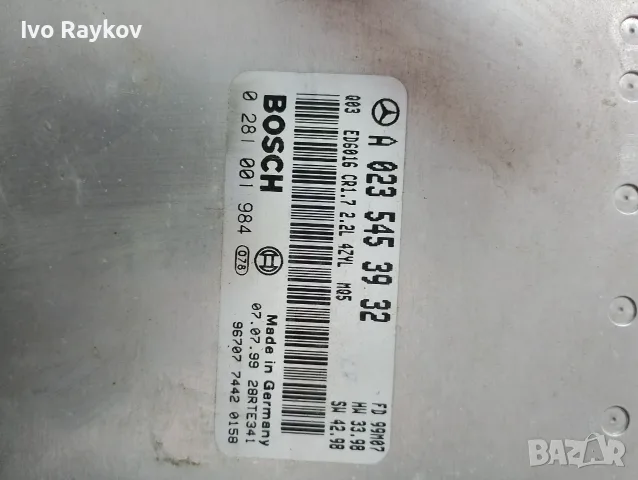 Компютър ,ECU MERCEDES VITO W638 , 0235453932 , 0281001984 , снимка 3 - Части - 56152228