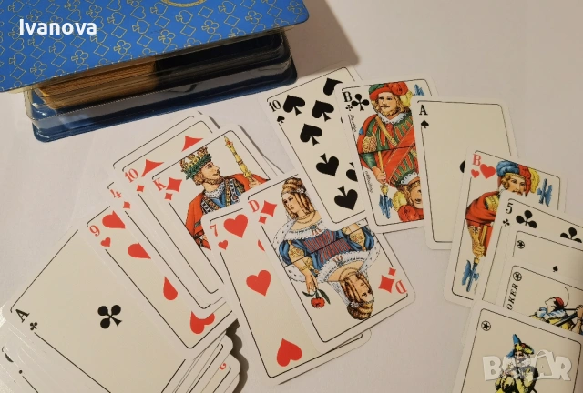 Мини карти за пасианс, белот и др, снимка 2 - Карти за игра - 53896336