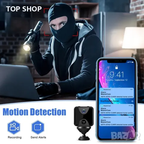 R7 безжична WiFi камера, снимка 7 - IP камери - 49249418