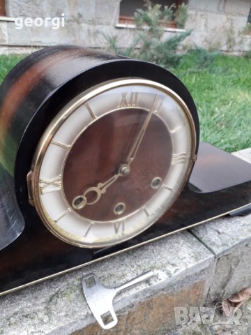 Ретро механичен каминен часовник , снимка 3 - Антикварни и старинни предмети - 31297311