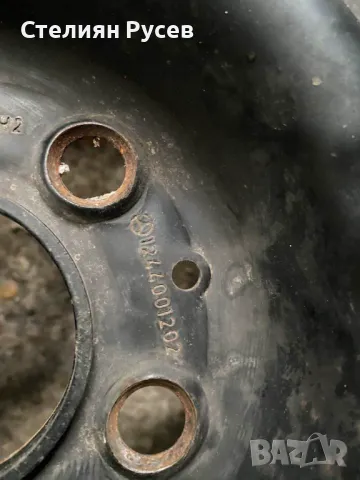  2бр железни джанти r15 - 5 x 112 / 15 цола -цена 20лв  или 10,23 евро за двете et 49 / 6 1/2J - 5 x, снимка 3 - Гуми и джанти - 48979829