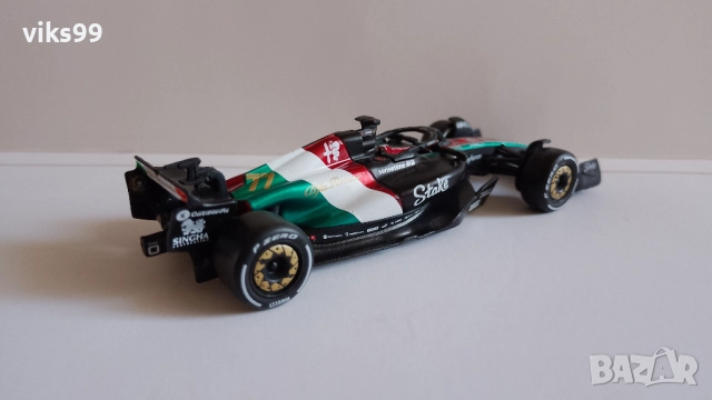 Bburago Alfa Romeo C43 #77 Italian GP Formula 1 2023 1:43, снимка 5 - Колекции - 52209226