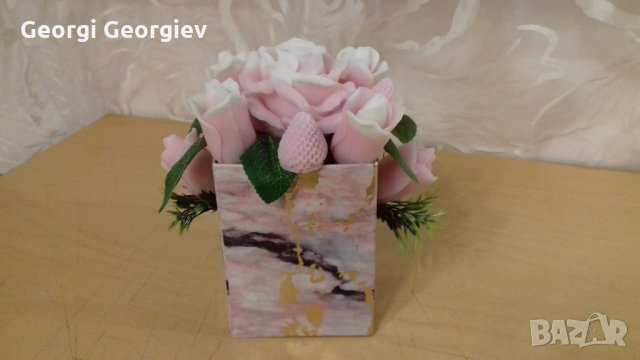 цветя от глицеринов сапун, снимка 12 - Стайни растения - 35563929