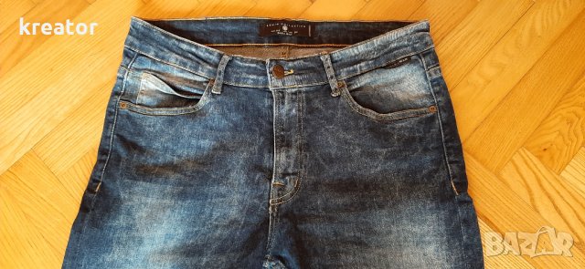 zara man jeans оригинал denim collection размер 32 slim fit, снимка 8 - Дънки - 29527875