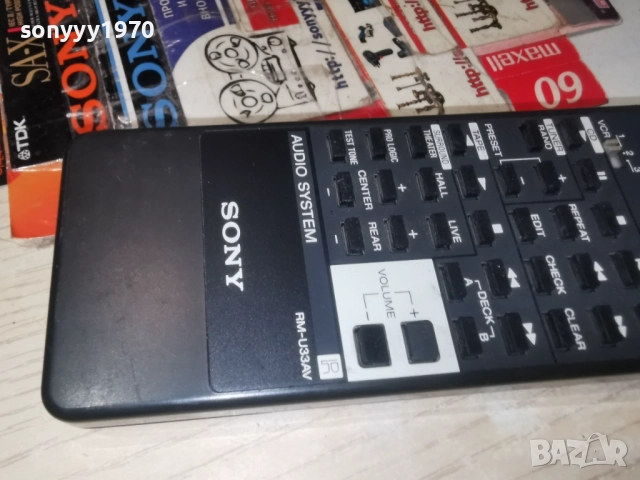 SONY RM-U33AV AUDIO REMOTE-ВНОС SWISS 2112251138, снимка 14 - Ресийвъри, усилватели, смесителни пултове - 52864286