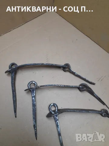 Соц Стари Ръчно Ковани Резета За Врати Порти., снимка 7 - Антикварни и старинни предмети - 48272726